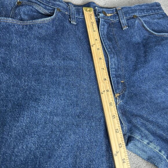 Wrangler Jeans Mens 34x31.5 Denim Scoville Zip Made in USA Vintage Cowboy Cut - Picture 7 of 12
